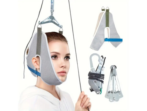 Adjustable Cervical Traction Device with Handle Grip